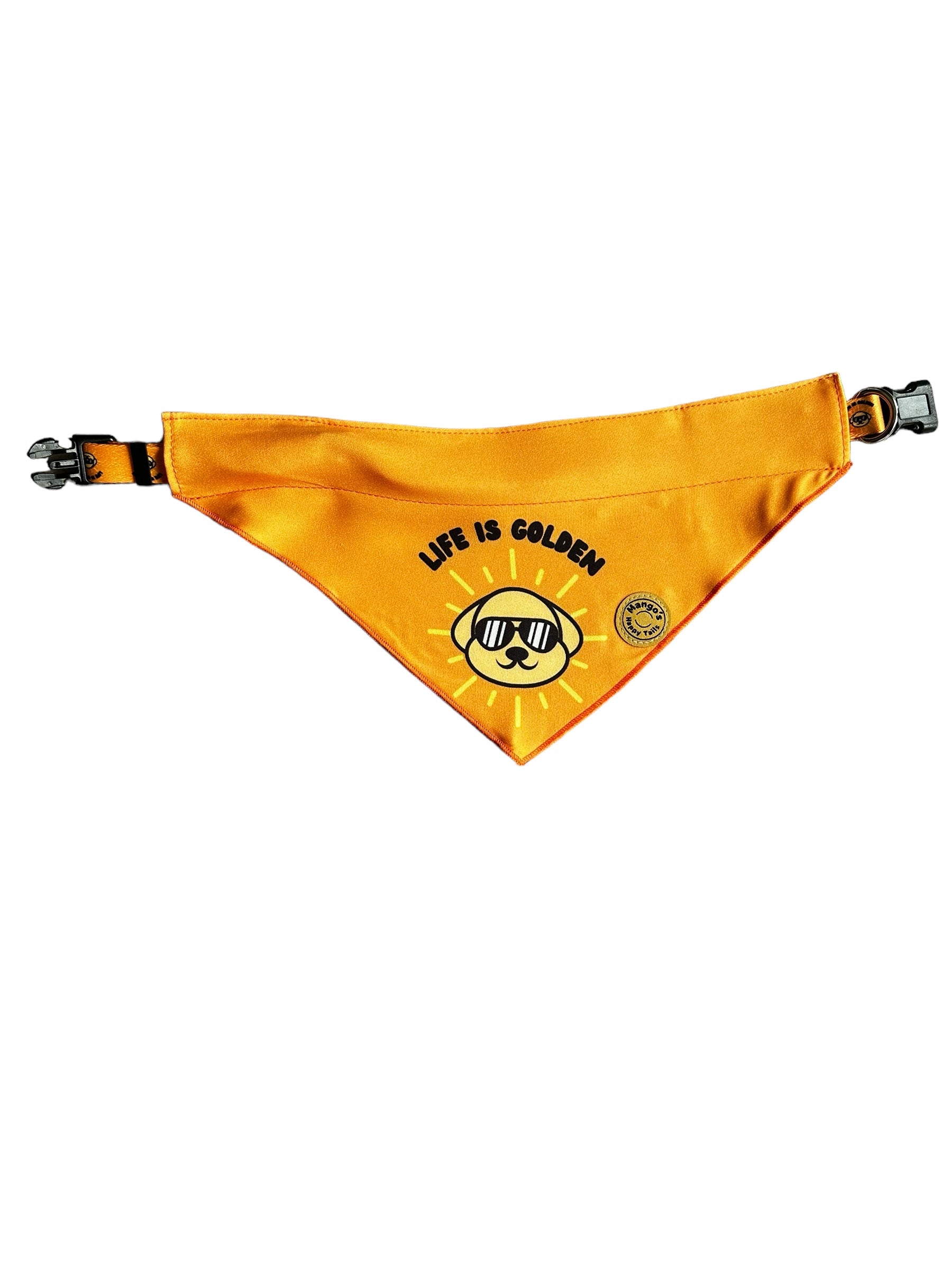 Life is Golden Over The Collar Dog Bandana