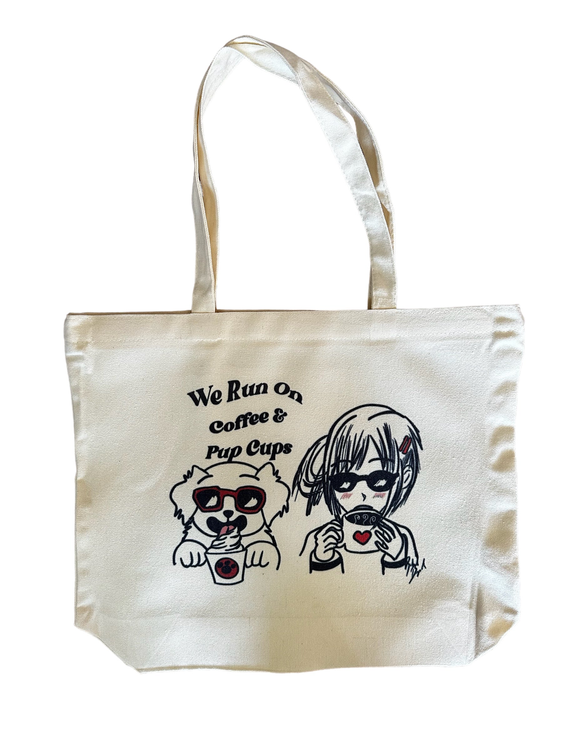 Coffee And Pup Cup Tote Bag